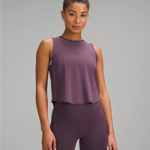 lululemon athletica Tops - LULULEMON - Sculpt Crop Tank - Grape Thistle - $58 - Size 8